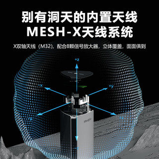 锐捷（Ruijie）无线路由器千兆全屋WIFI6Mesh路由器咨询有礼3200M穿墙王星耀M32智网 M32+小兔子放大器