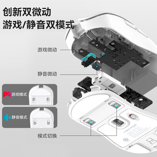 EDIFIER 漫步者 G3Mpro无线有线蓝牙游戏鼠标 三模电竞鼠标3395轻量化设计吃鸡csgo g3m pro 黑色