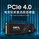 GeIL 金邦 2TB SSD固态硬盘 M.2接口(PCIe 4.0 x4)NVMe SSD游戏高性能版 高速5000MB/S P4L系列