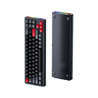 XINMENG 新盟 M71 71键 2.4G蓝牙 多模无线机械键盘 夜岩黑 爵士影红 TTC钢铁超人轴 RGB