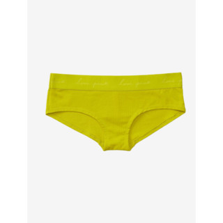 3件 98|维多利亚的秘密 PINK多巴胺色系舒适内裤女夏季 5KF0浅黄色花卉印花 S