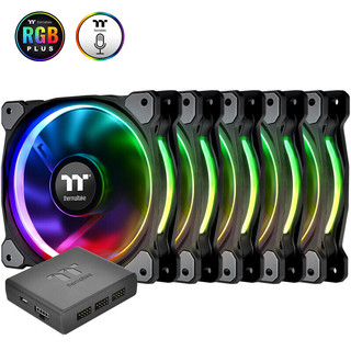 Thermaltake 曜越 Riing Plus 12 RGB 120mm 机箱散热风扇 5个装