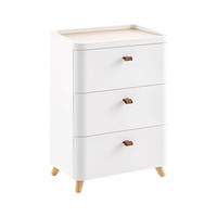 纳仕德 3层 宽42cm 卧室抽屉式收纳柜床头柜分层整理储物柜 BY41