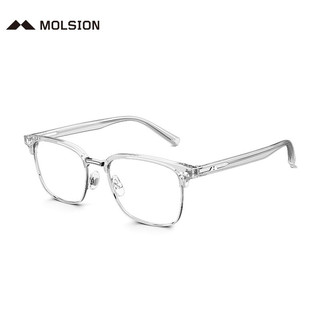 MOLSION 陌森 近视眼镜肖战同款男女光学镜架金属眼镜框MJ6118B90