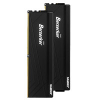 SAMNIX 新乐士 Berserker 狂刃战士系列 DDR5 6400MHz 台式机内存 马甲条 黑色 32GB 16GBx2