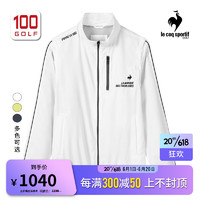 乐卡克（Le coq sportif）高尔夫男装外套23户外时尚潮流夹克外套 白色WH00 M