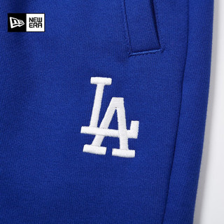NEW ERA纽亦华2023新款MLB短裤情侣针织刺绣休闲透气运动裤 13546440-蓝色 L
