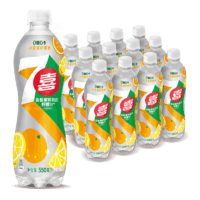 88VIP：pepsi 百事 可乐7喜小柑橘柠檬味汽水550ml*12瓶