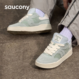 saucony 索康尼 CHILLTIME复古休闲鞋男女百搭透气情侣面包鞋绿40.5