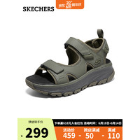 斯凯奇（Skechers）斯凯奇魔术贴凉鞋黑色237580 橄榄绿/OLV 45