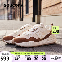 saucony 索康尼 SHADOW 5000X休闲运动鞋男女经典复古情侣运动鞋米咖啡40