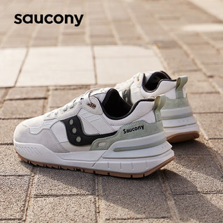 saucony 索康尼 SHADOW 5000X休闲运动鞋男女经典复古情侣运动鞋浅灰黑42.5