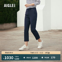 AIGLE艾高2023年春季新品女士UPF40+防晒速干吸湿排汗七分裤 帝国深蓝 AI141 38(165/74A)