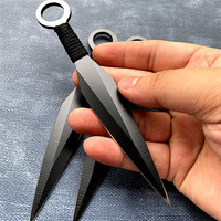 飞镖飞刀户外防身入门款小李飞刀易操控直飞旋飞手里剑唐门暗器子 黑色敢死队3支