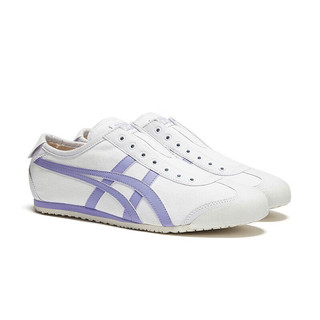 Onitsuka Tiger鬼塚虎帆布鞋懒人鞋MEXICO 66 SLIP-ON 1183B772-101 白色/紫色39