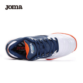 JOMA男鞋专业网球鞋男运动休闲鞋透气排汗柔软舒适网球运动比赛训练鞋 蓝白 40