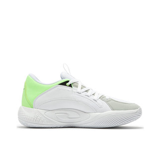 彪马（PUMA）官方 新款男子篮球鞋COURT RIDER CHAOS JEWEL 378051 白-荧光绿-01 45