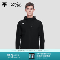 DESCENTE迪桑特 RUNNING系列 男子 针织运动上衣 D3291RFT43C BK-黑色 2XL(185/104A)