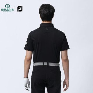 Footjoy夏季新款高尔夫服装男士休闲舒适golf短袖T恤抗菌速干POLO衫 白80483 L
