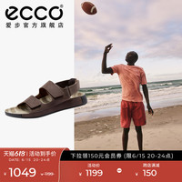 ECCO爱步男士凉鞋夏季 23年新款沙滩鞋魔术贴勃肯凉鞋 科摩500944