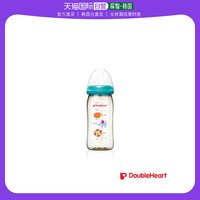 DoubleHeart 韩国直邮双心形 SofTouch 母乳实感奶瓶 240ml(M,动物)