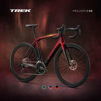 崔克（TREK）DOMANE SLR 6 P ONE碳纤维长途耐力电变竞赛级公路自行车门店提取 金属烟红色/红碳烟色渐变 车架尺寸 - 50CM 24速