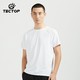 TECTOP 探拓 舒适休闲圆领T恤 情侣款户外运动休闲短袖 男款纯净白 XL