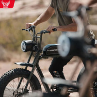 巴赫super73 Y1S1S2新国标电动自行车越野助力电瓶车super73电动车 S1-豪华版-拇指拨片油门 25AH