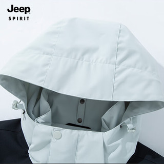 吉普（JEEP）冲锋外套春季情侣款百搭休闲外套户外防风保暖登山服 卡其2XL