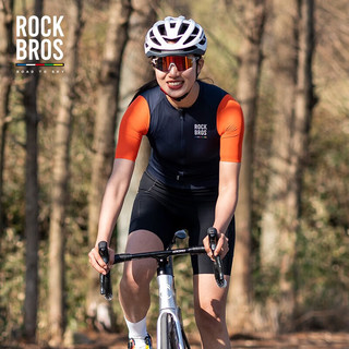 洛克兄弟（ROCKBROS）天路系列骑行服短袖女款上衣夏季山地公路车自行车运动服 深紫 XXL