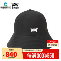 PXG 高尔夫球帽女士宽檐帽 23年新款夏季遮阳透气大檐帽可调节 PHPPW960821 黑色