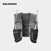 萨洛蒙（Salomon）男女款 运动户外登山越野跑步水袋包 ADV SKIN 5W WITH FLASKS 灰色 C20772 XS