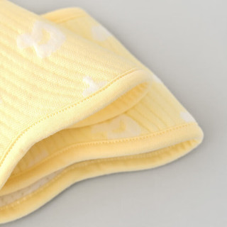 Tongtai 童泰 四季0-1岁婴儿男女用品口水巾围嘴2件装T31Y0383 黄色 30*28cm