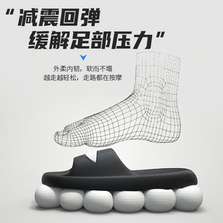 LI-NING 李宁 拖鞋男士夏季室内外运动防滑耐磨凉拖鞋透气轻便休闲沙滩鞋黑