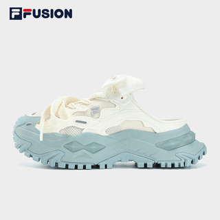 FILA FUSION斐乐潮牌BIANCO MULE女鞋运动拖鞋2023秋季厚底鞋