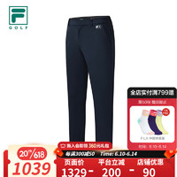 斐乐（FILA）高尔夫斐乐官方梭织长裤男士基础时尚高尔夫运动休闲裤 潮汐蓝-DB 170/80A/M