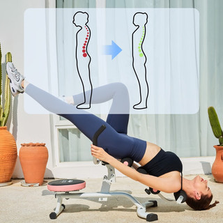 雷克雷克多功能腰椎舒缓器倒立拉伸健身器材瑜伽腰椎间盘脊柱矫正 黑绿