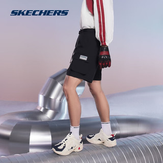 斯凯奇机甲鞋三代丨Skechers情侣款增高厚底老爹鞋牛仔乔丹布拼接鞋子