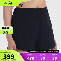 Saucony索康尼运动短裤女裤23夏季新款专业跑步短裤运动裤透气短裤子 黑色 XS（155/64A）