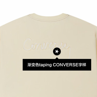 匡威（Converse）CONVERSE匡威官方 春夏女简约宽松刺绣短袖运动圆领T恤10025874 10025874-A02 XS