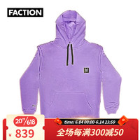 FACTION经典帽衫23款春夏连帽卫衣潮流百搭时尚 浅紫色 S