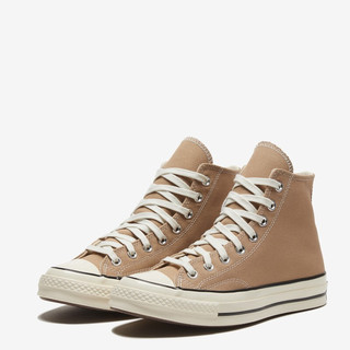 匡威（Converse）CONVERSE匡威官方 Chuck 70高帮复古卡其色帆布鞋奶茶色168504C 褐色/168504C 37/4.5