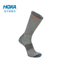 HOKA ONE ONE 男女款美莉诺羊毛袜​Merino Trail Crew Sock透气 城堡灰 M