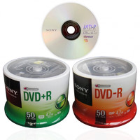 索尼DVD-R空白刻录光盘sonyDVD+R原装光碟片4.7G16X50片桶装 索尼DVD-R散装10片 送装好塑胶盒