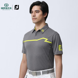 Footjoy高尔夫服装FJ男士运动舒适亲肤透气golf短袖POLO衫 80472-白 M