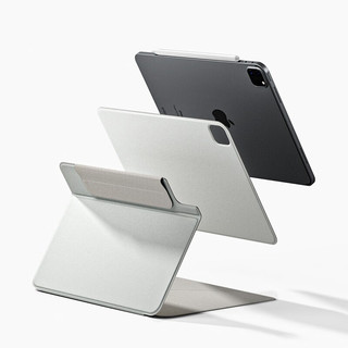 堡立ipadpro智能磁吸双面夹苹果平板分体保护套11英寸22款12.9air4/5防弯ipad10 黑色 iPadPro