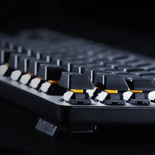 RAZER 雷蛇 黑寡妇蜘蛛 轻装版 87键 有线机械键盘 黑色 雷蛇橙轴 单光