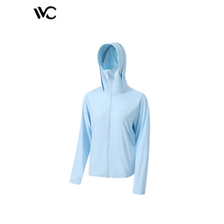 VVC防晒衣服女士夏季冰丝防紫外线短外套披肩外套 碧空蓝