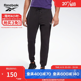 Reebok 锐步 男子运动长裤 GJ0554 黑色 S
