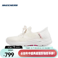 斯凯奇（SKECHERS）女子GO WALK 6女士健步鞋 124568-OFWT 35